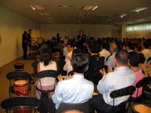 tien wah press singapore corporate event interactive drumming